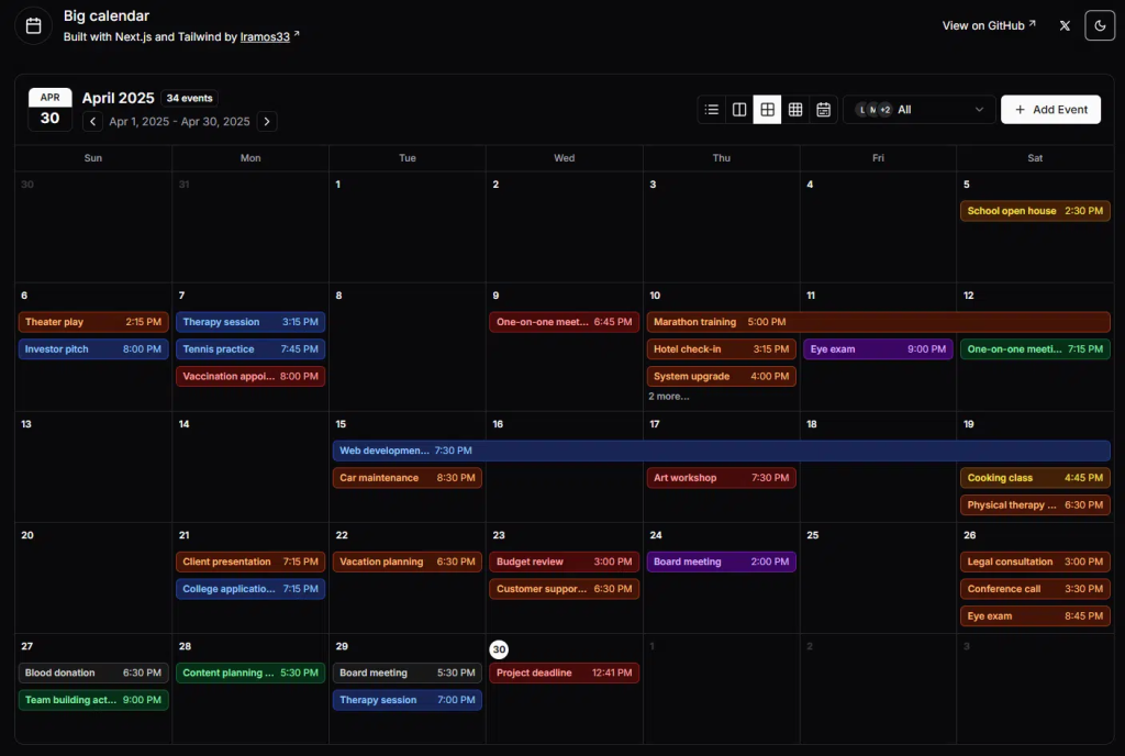 Big Calender