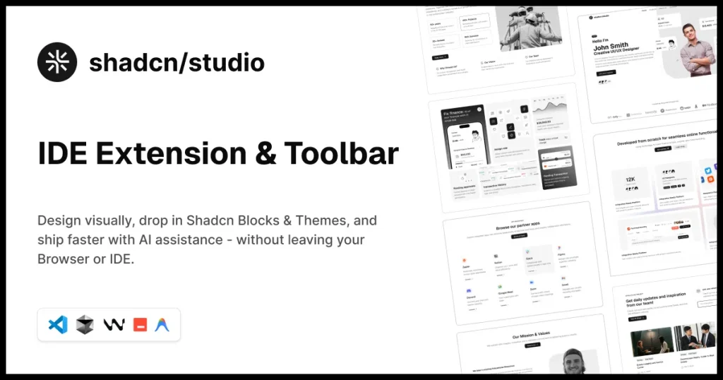 shadcn-studio-IDE-extension