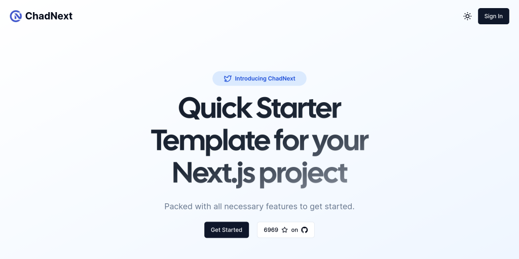 chadnext shadcn boilerplate