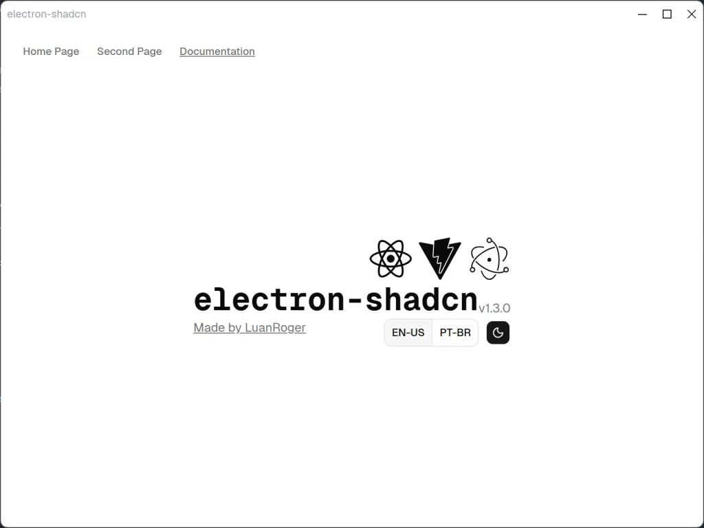 electron shadcn boilerplate